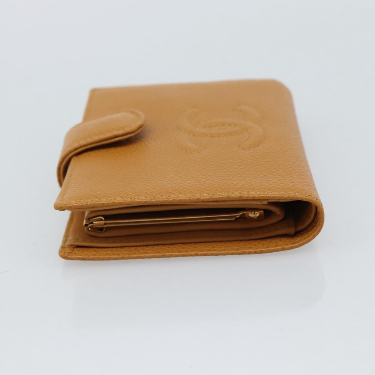 Chanel Timeless Cc French Caviar Brown Leather Wallets Accessory (Pre-Owned)