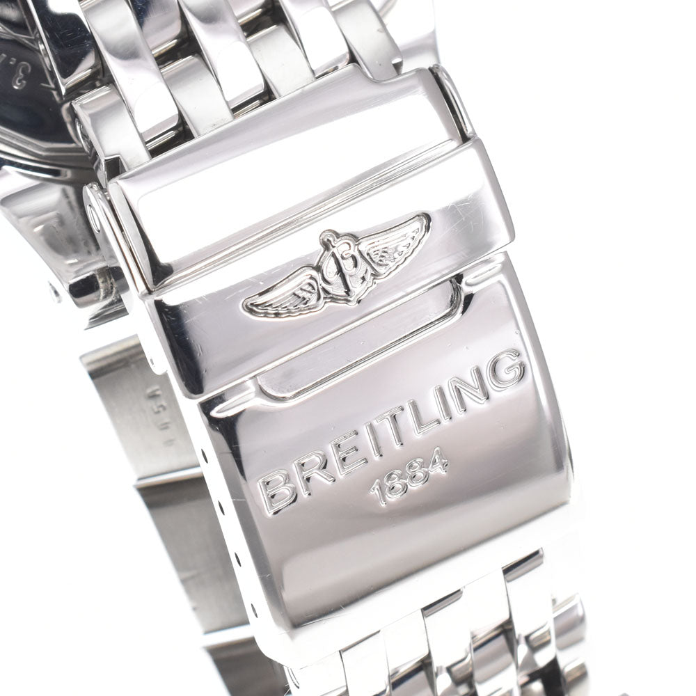 Breitling Navitimer Montbrillant Chronograph Automatic Stainless Steel And Leather Watch (Pre-Owned)
