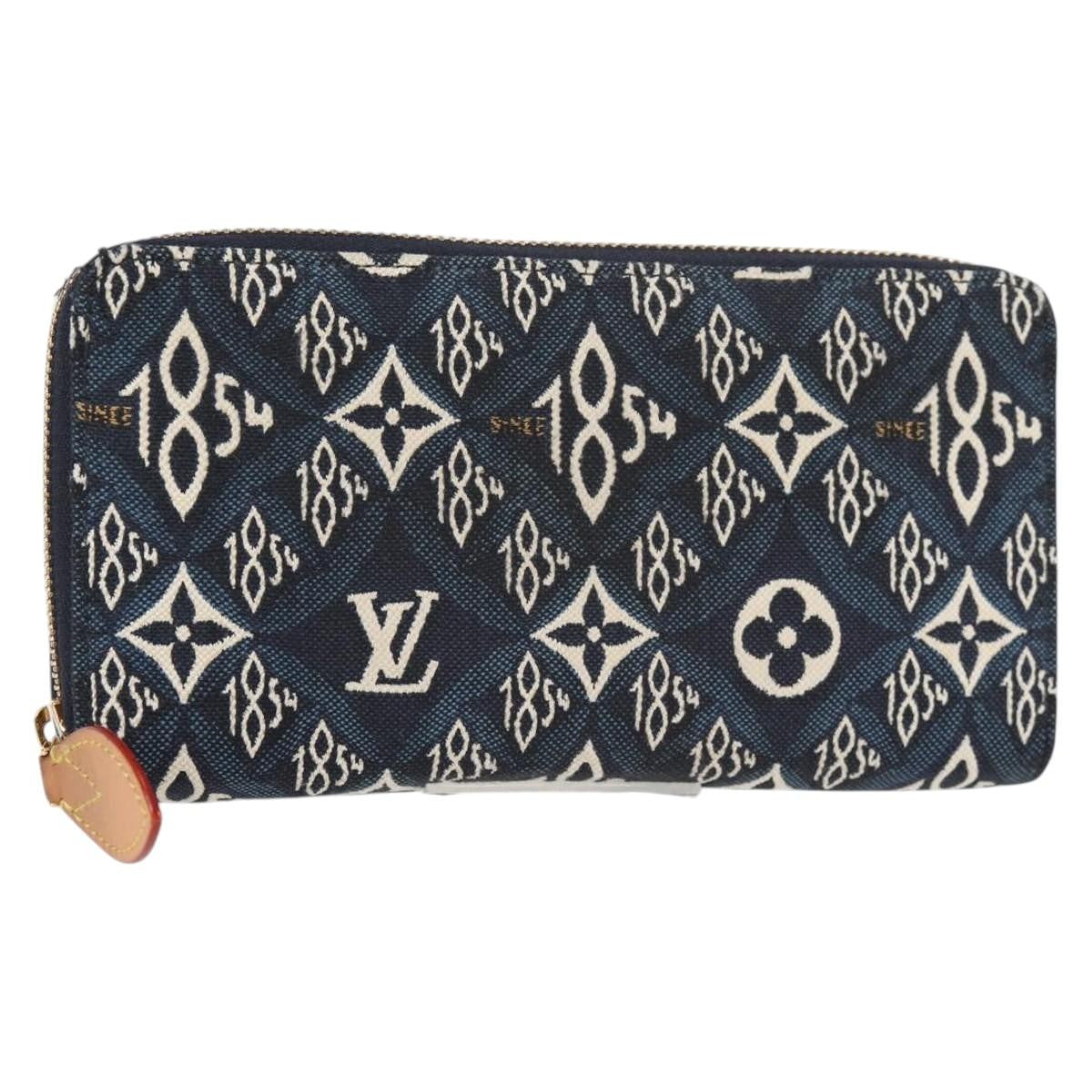 Louis Vuitton Zippy Limited Edition Since 1854 Monogram Jacquard Blue Canvas Wallets Accessory (Pre-Owned)