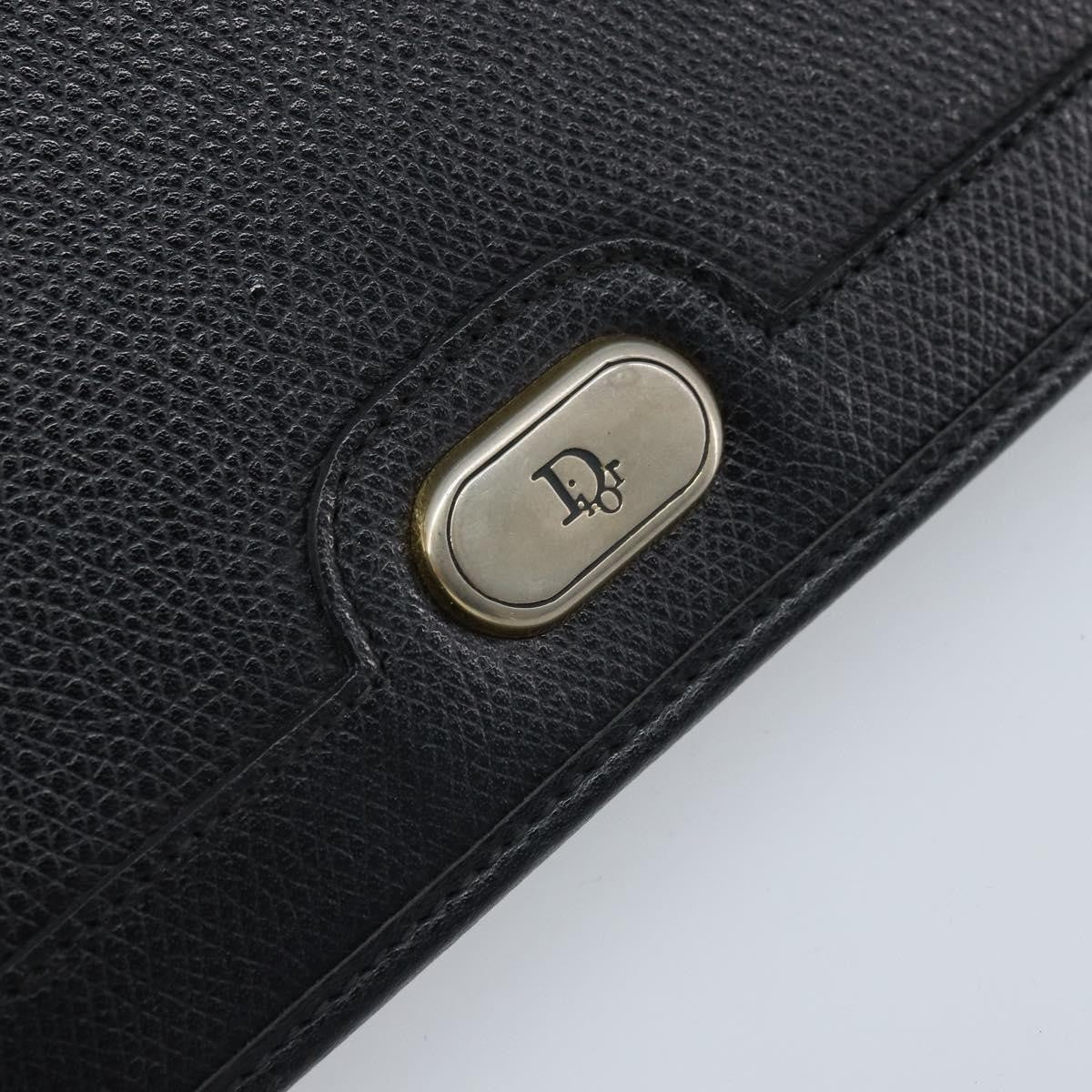 Christian Dior Vintage Honeycomb Chain Canvas Black Canvas Shoulder Bag Bag (Pre-Owned)