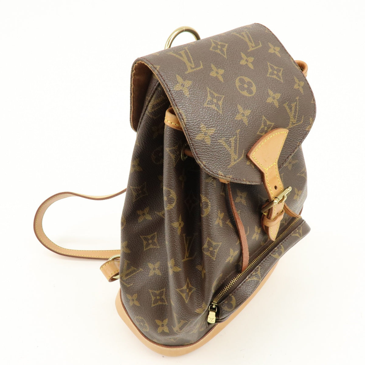 Louis Vuitton Vintage Montsouris Monogram Canvas Brown Canvas Backpack Bag (Pre-Owned)