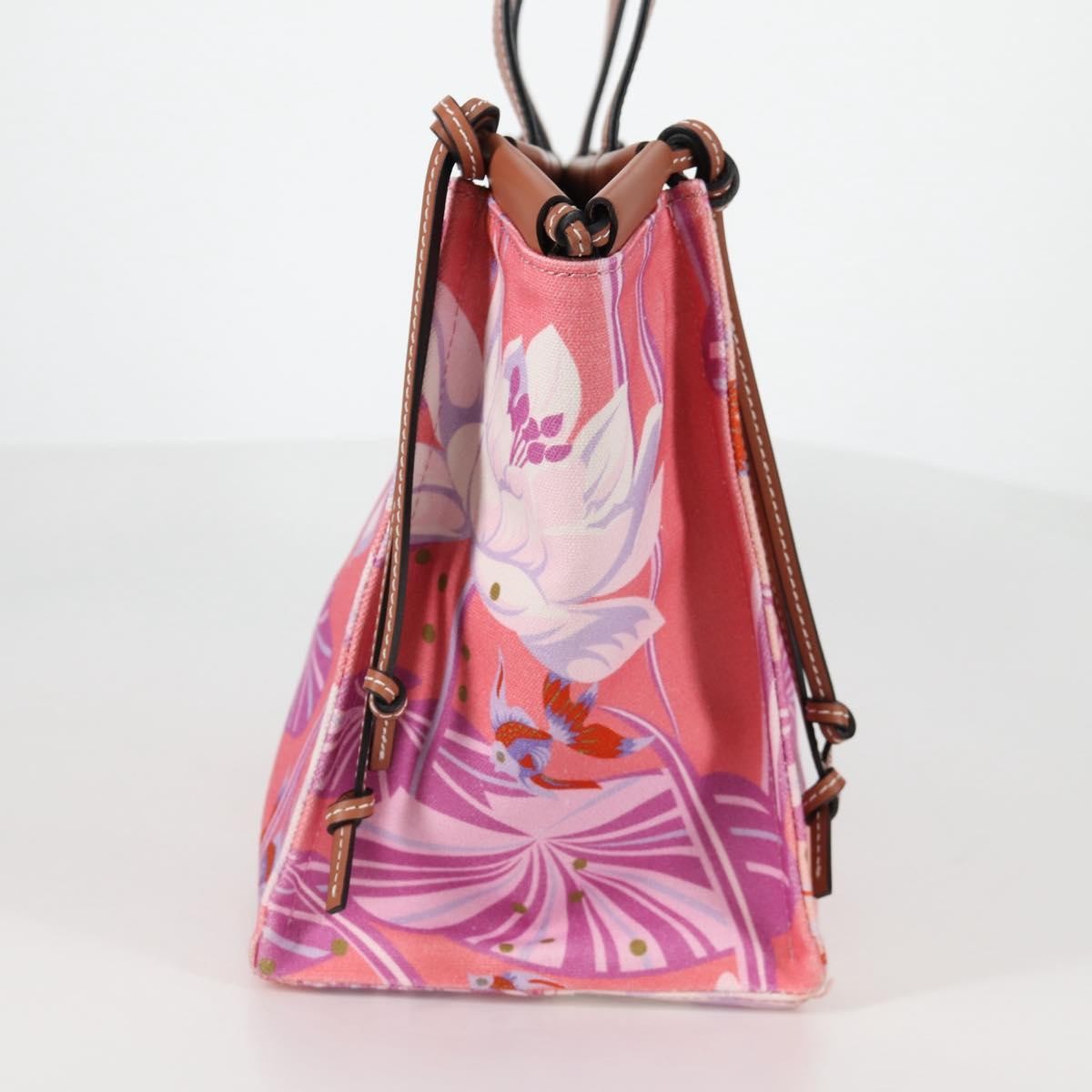 Loewe Paula's Ibiza Cushion Printed Canvas Pink Canvas Tote Bag Bag (Pre-Owned)