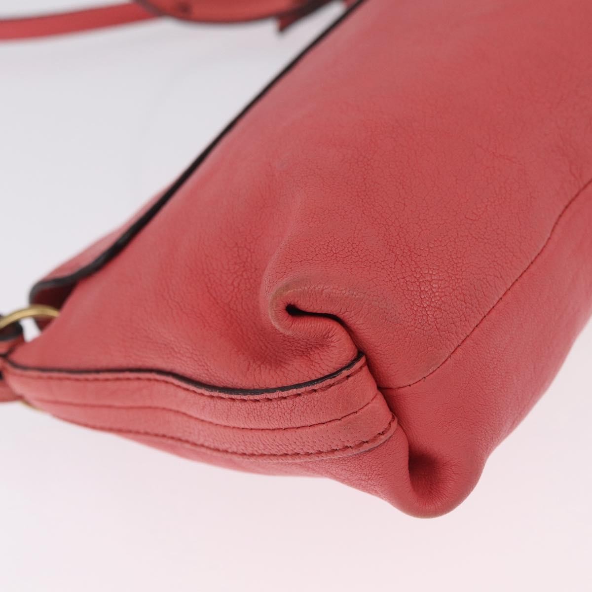 Chloe Elsie Satchel Leather Pink Leather Shoulder Bag Bag (Pre-Owned)