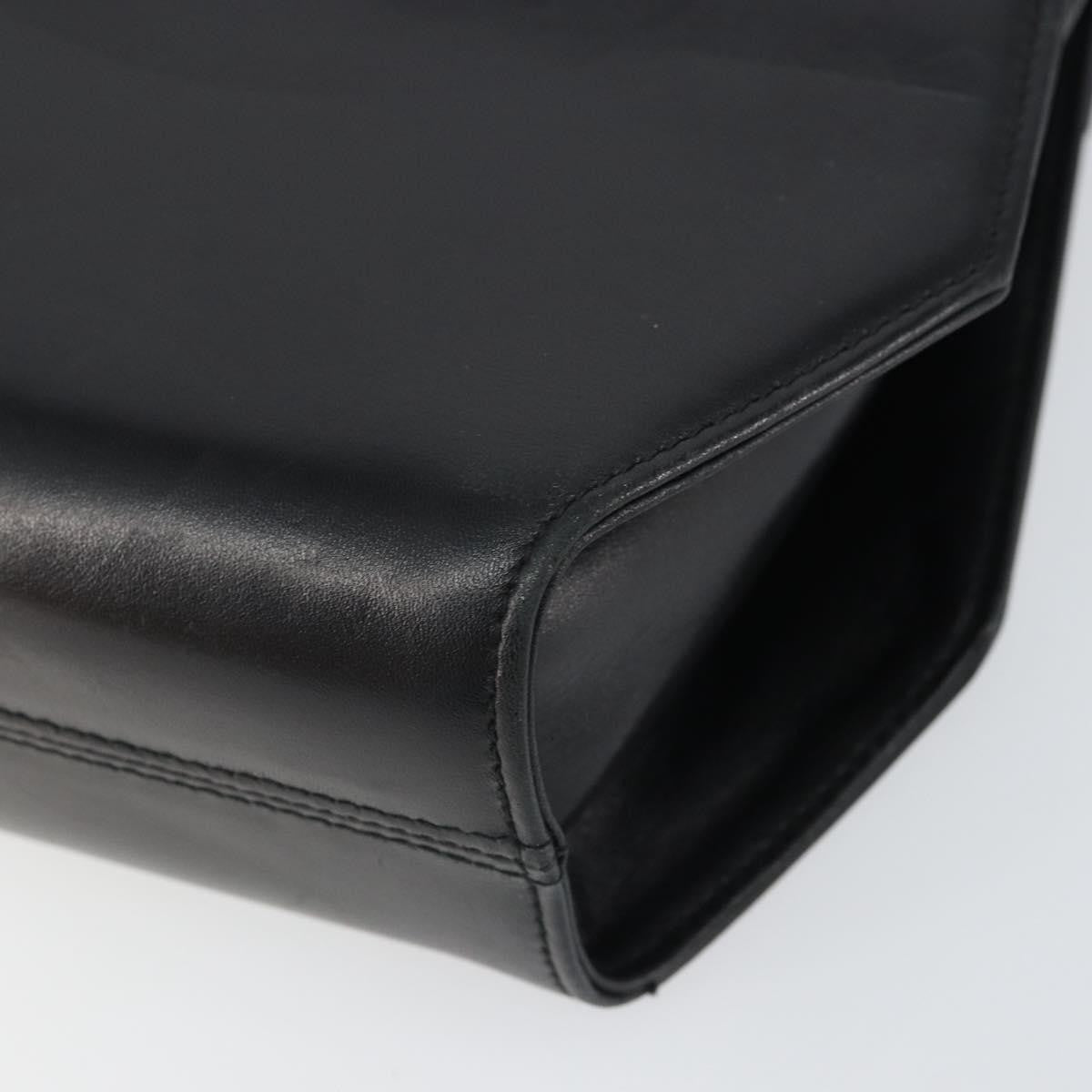 Salvatore Ferragamo Vintage Leather Black Leather Shoulder Bag Bag (Pre-Owned)
