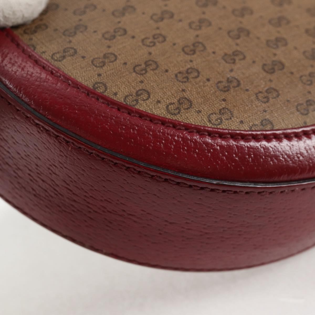 Gucci Doraemon Round Printed Mini Gg Coated Canvas Beige Canvas Shoulder Bag Bag (Pre-Owned)