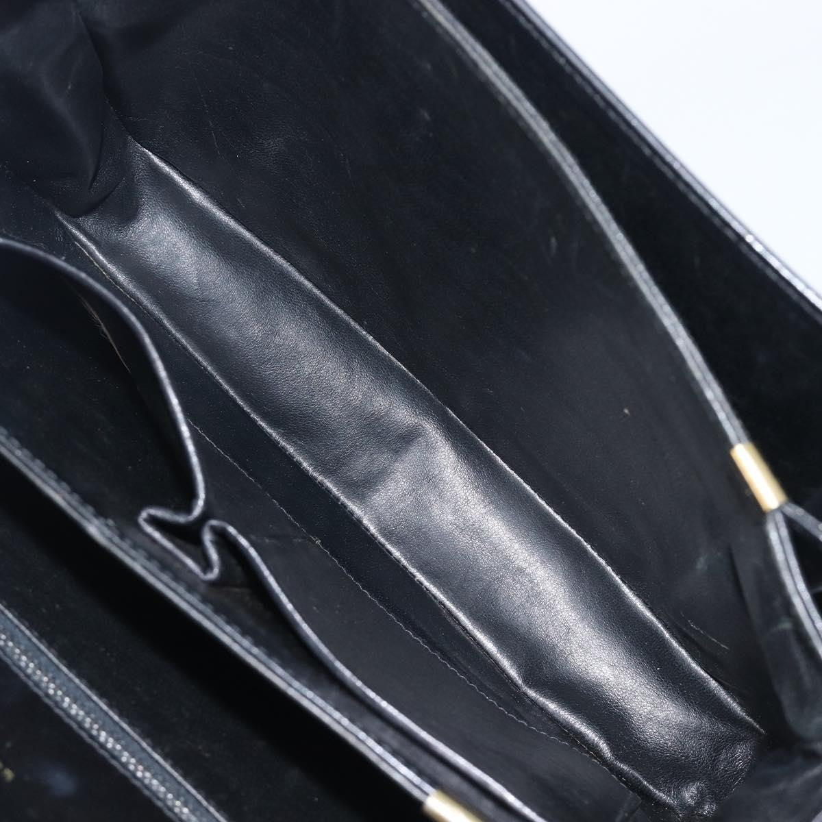 Celine Horse Carriage Leather Black Leather Shoulder Bag Bag (Pre-Owned)