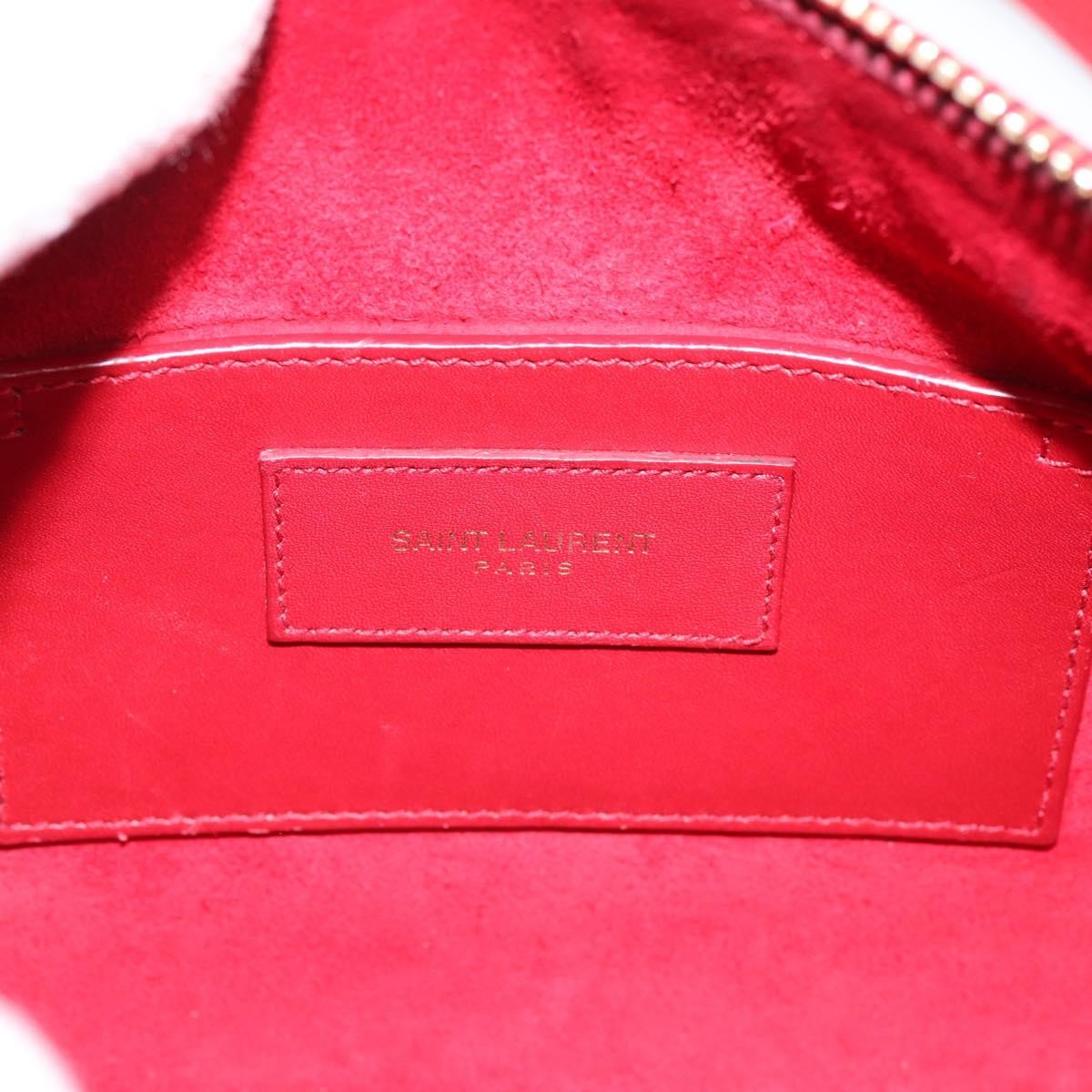 Saint Laurent Classic Baby Duffle Leather Red Leather Handbag (Pre-Owned)