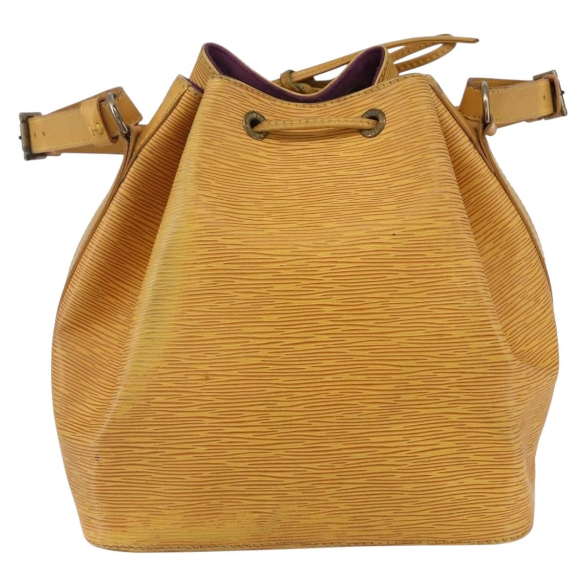 Louis Vuitton Petit Noe Epi Leather Yellow Leather Shoulder Bag Bag (Pre-Owned)