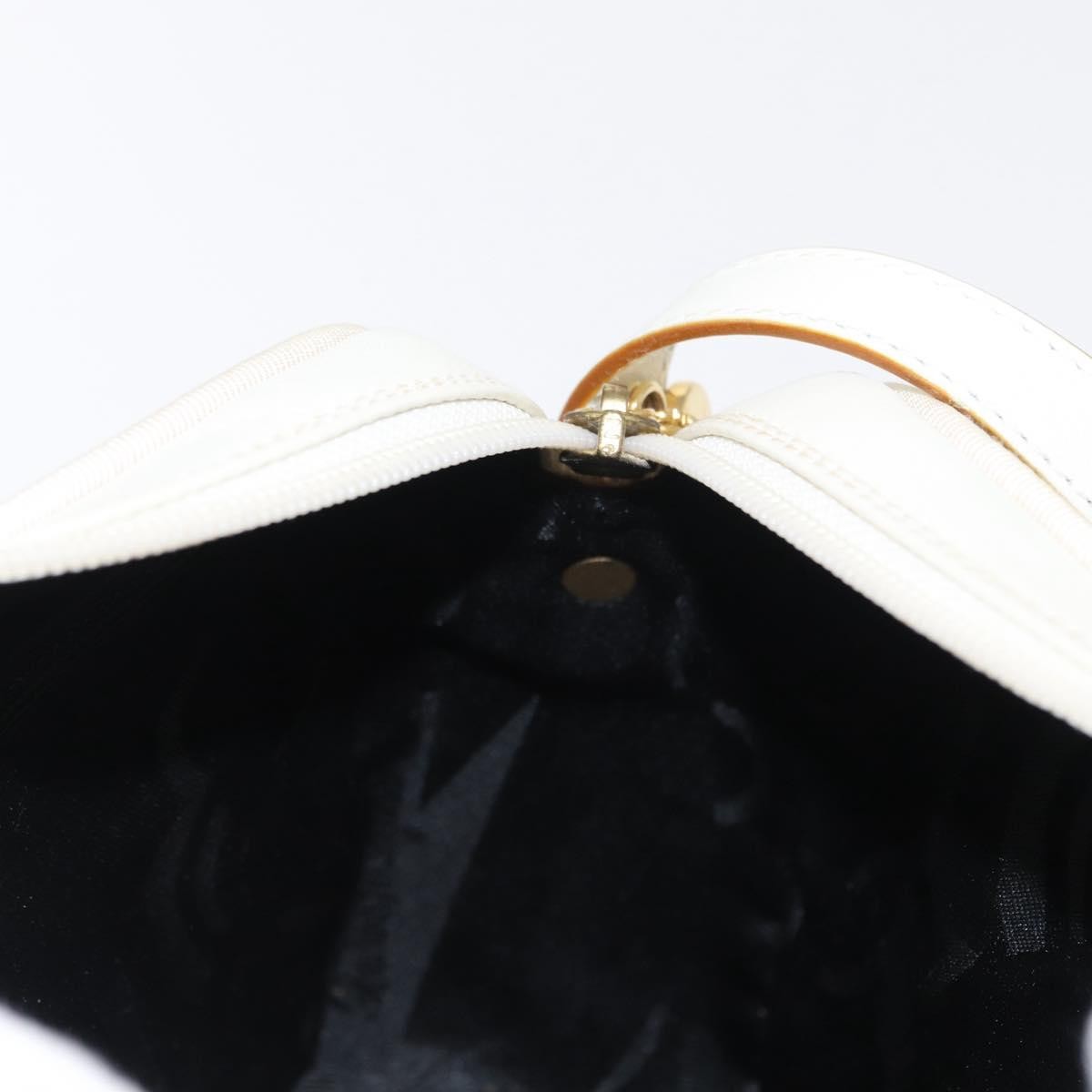 Salvatore Ferragamo Vala Leather White Leather Shoulder Bag Bag (Pre-Owned)