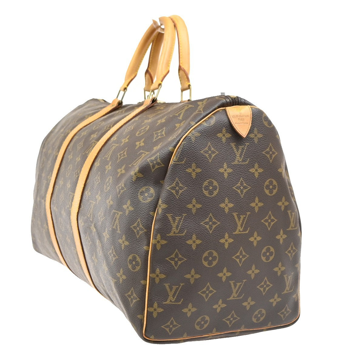 Louis Vuitton Keepall Monogram Canvas Brown Canvas Travel Bag Bag (Pre-Owned)