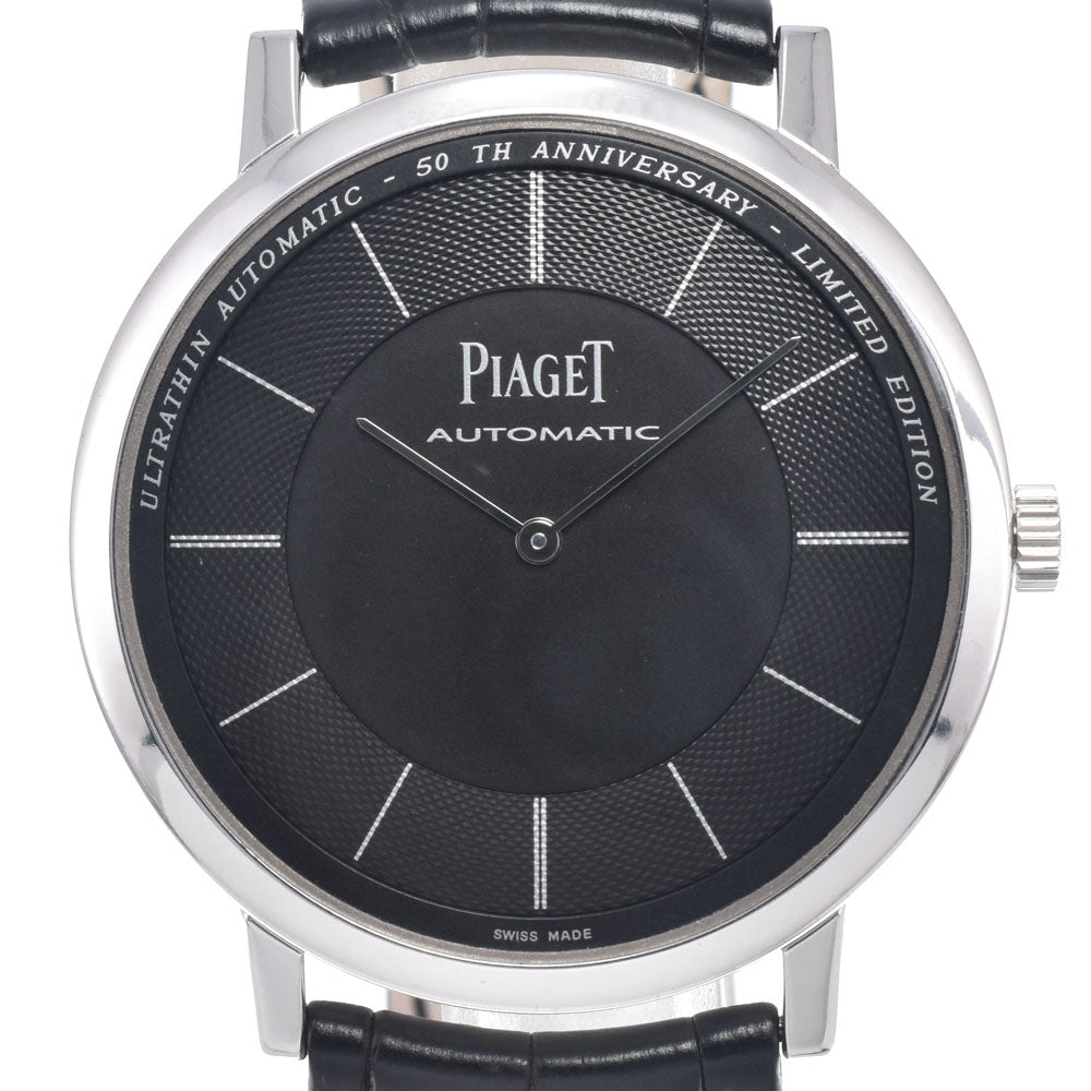 Piaget Altiplano 60Th Anniversary Automatic White Gold And Alligator Watch (Pre-Owned)