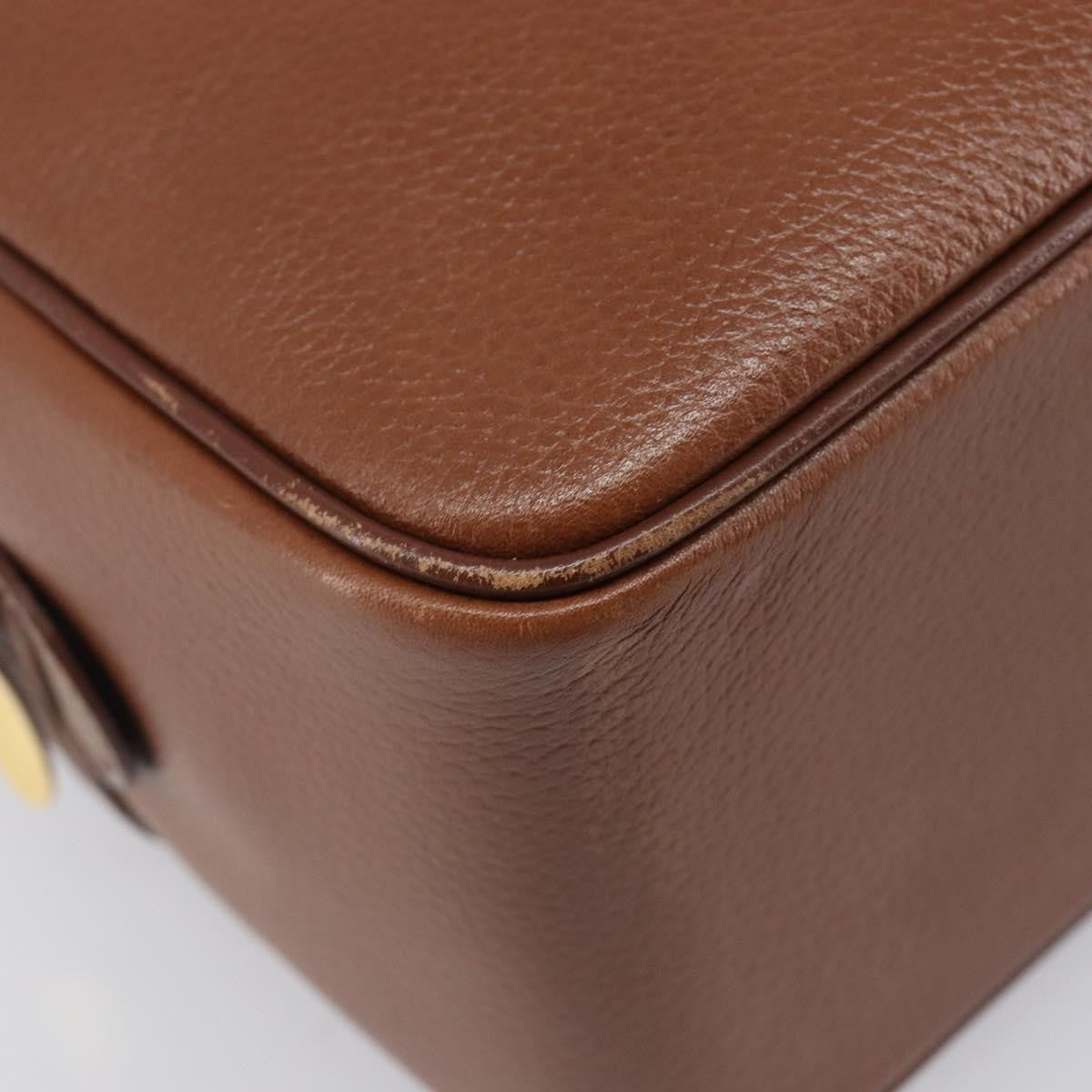 Burberry Vintage Boston Leather Brown Leather Handbag (Pre-Owned)