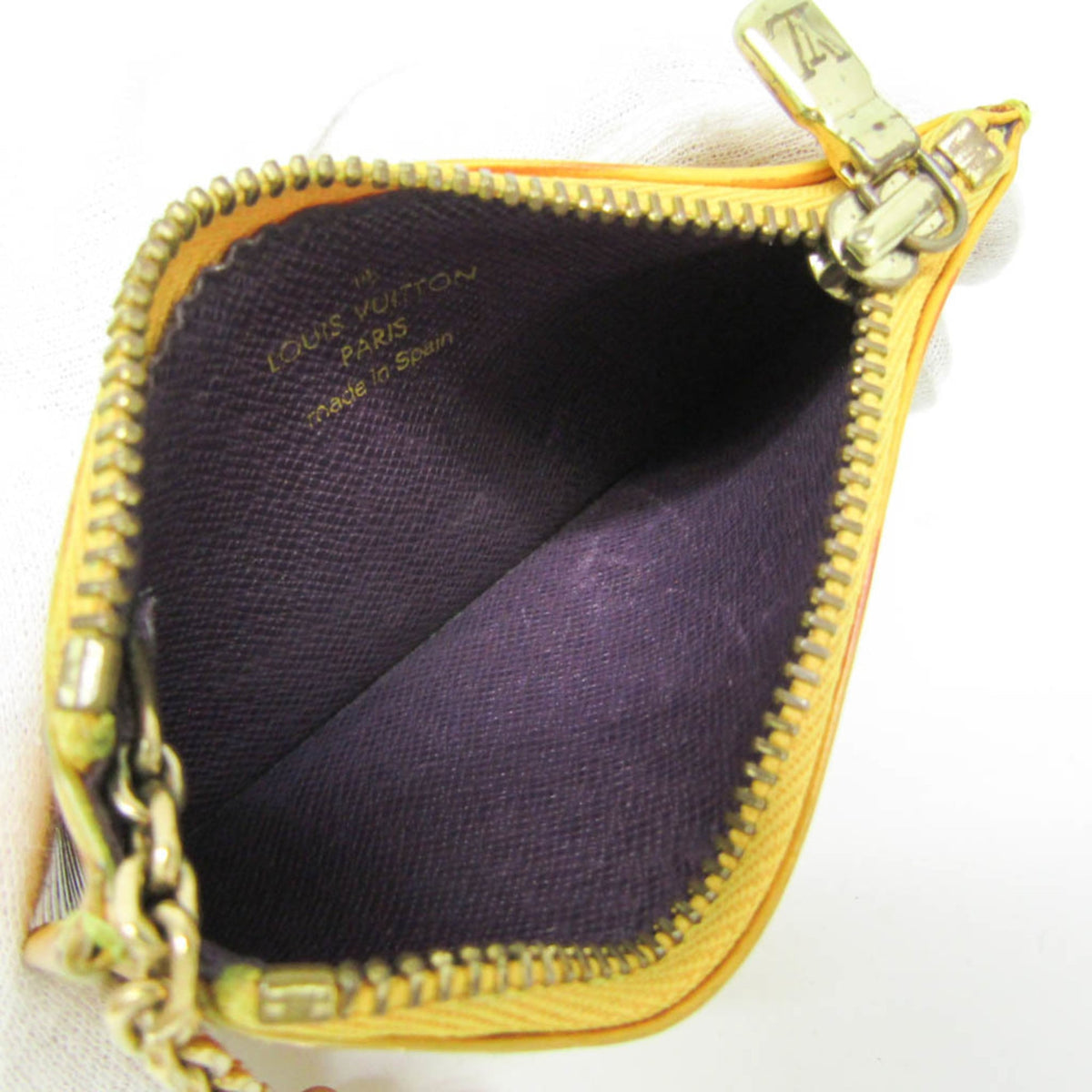 Louis Vuitton Pochette Clés Epi Yellow Leather Wallets Accessory (Pre-Owned)