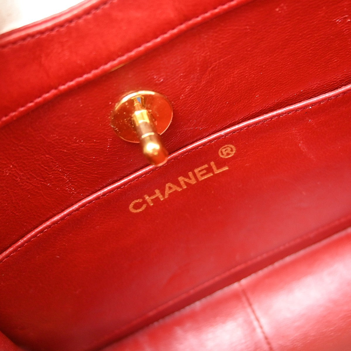 Chanel 31 Shopping Quilted Lambskin Red Leather Shoulder Bag Bag (Pre-Owned)