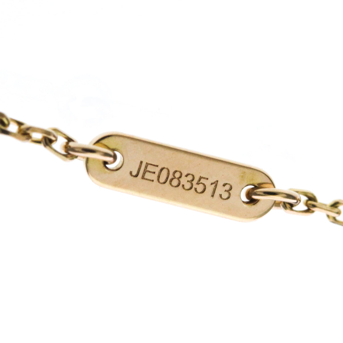 Van Cleef & Arpels Sweet Alhambra 18K Rose Gold And Carnelian Gold Pink_Gold Bracelet Jewelry (Pre-Owned)