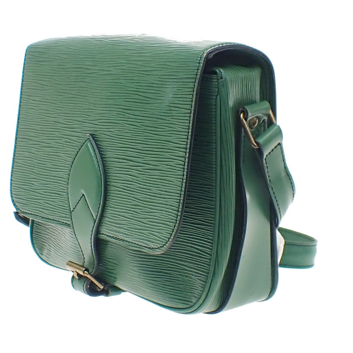 Louis Vuitton Cartouchiere Epi Leather Green Leather Handbag (Pre-Owned)