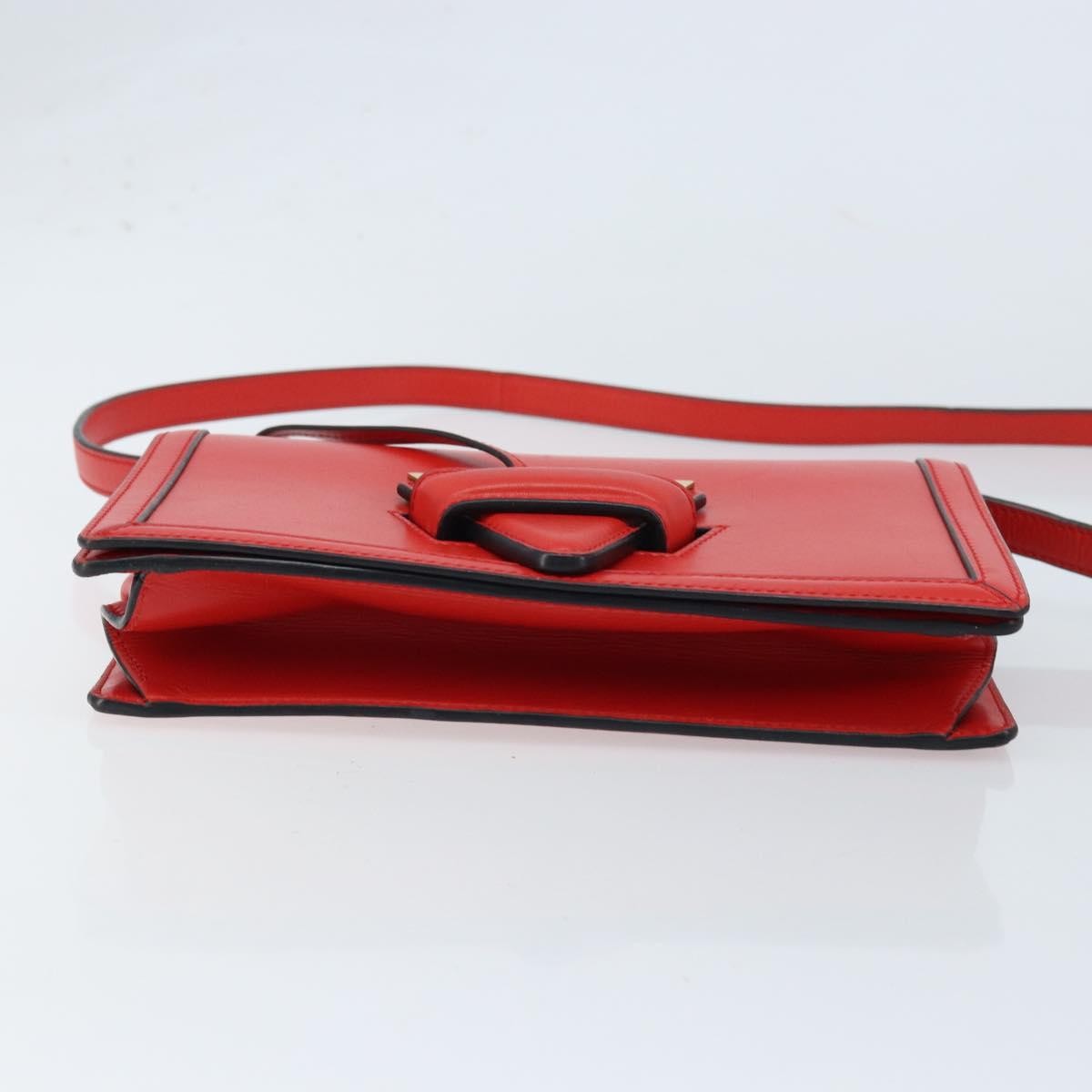 Loewe Barcelona Leather Red Leather Shoulder Bag Bag (Pre-Owned)