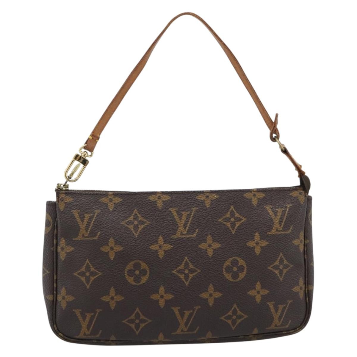 Louis Vuitton Pochette Accessoires Yayoi Kusama Painted Dots Monogram Canvas Brown Canvas Clutche & Pouche Bag (Pre-Owned)