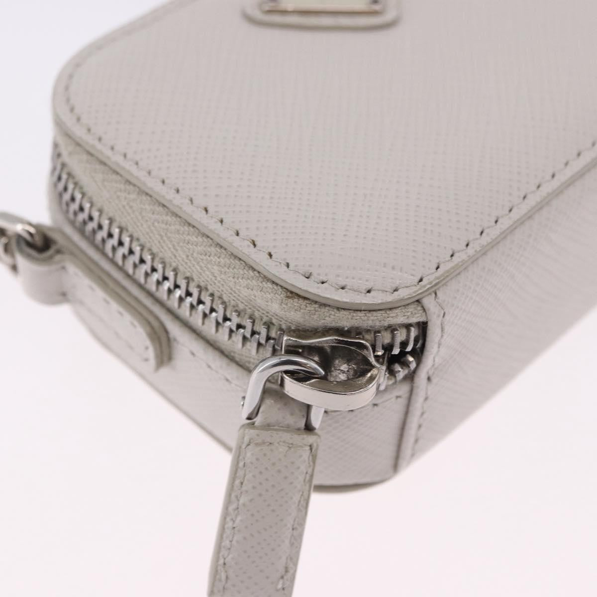 Prada Brique Camera Crossbody Bag Saffiano Leather Beige Leather Clutche & Pouche Bag (Pre-Owned)