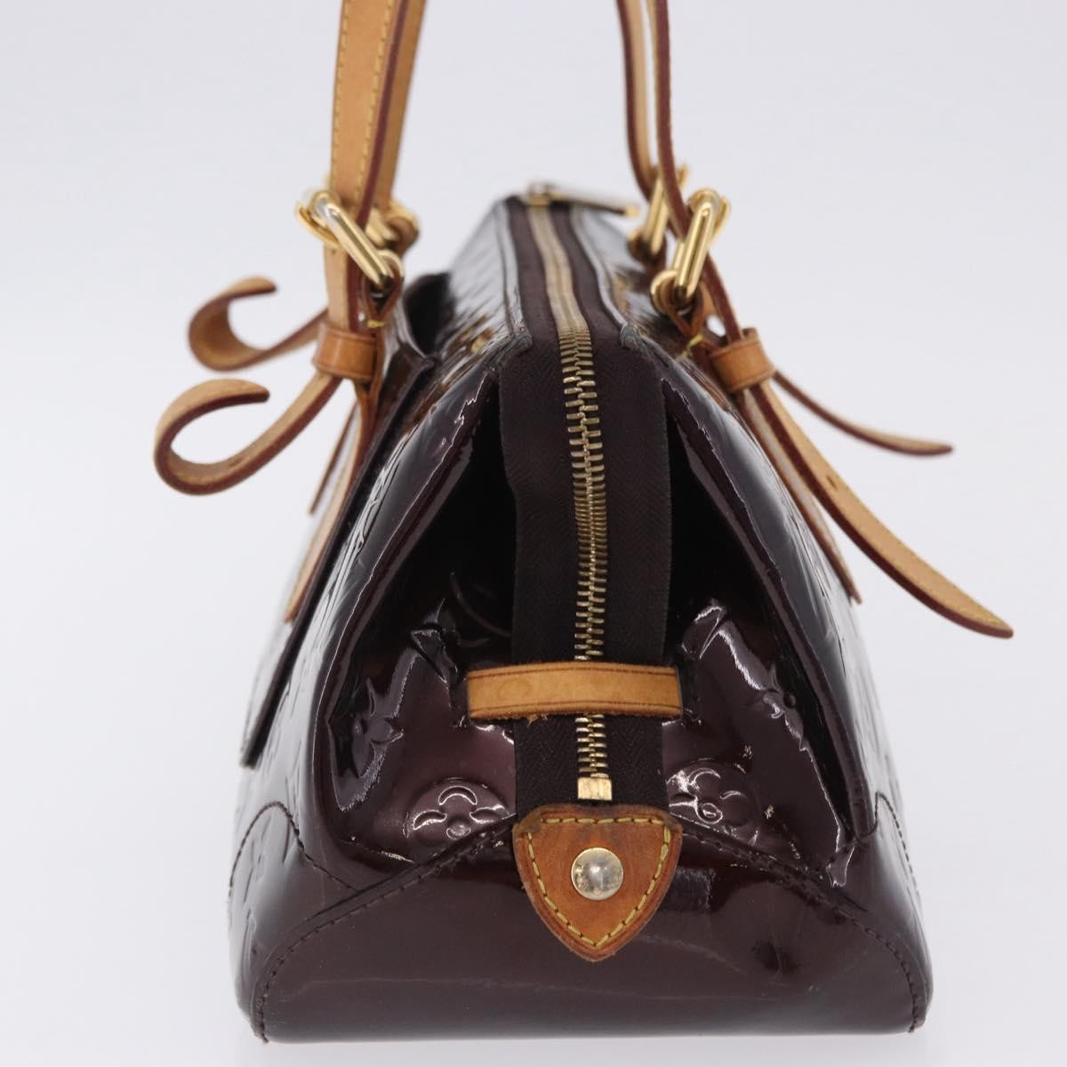 Louis Vuitton Rosewood Avenue Monogram Vernis Burgundy Patent_Leather Handbag (Pre-Owned)