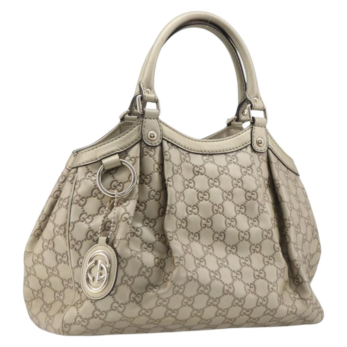 Gucci Sukey Guccissima Leather Gold Canvas Tote Bag Bag (Pre-Owned)