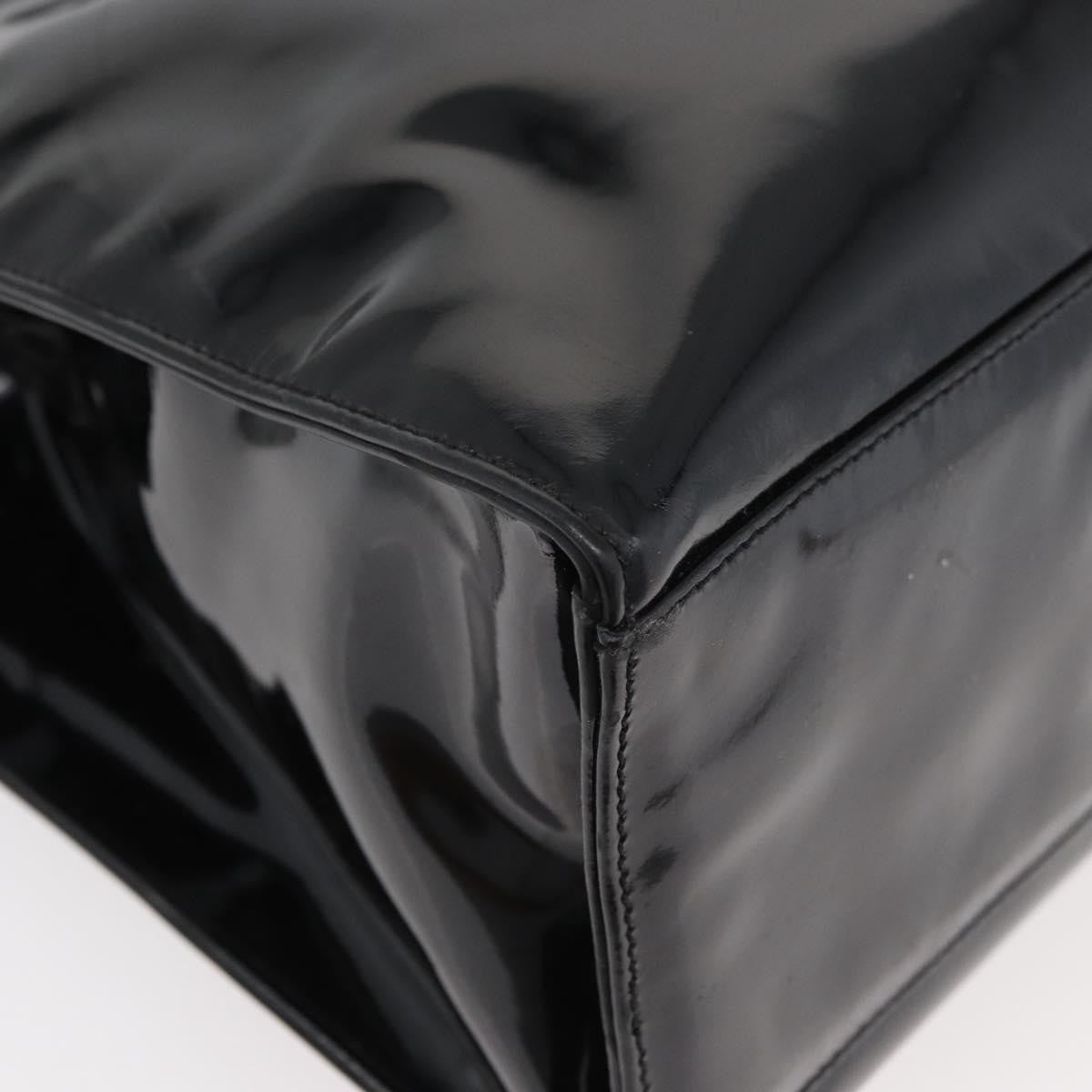 Chanel Cc Shoulder Bag Patent Leather Black Patent_Leather Shoulder Bag Bag (Pre-Owned)