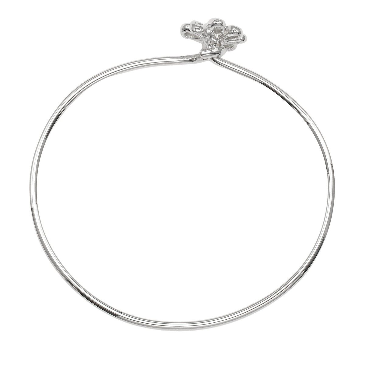 Tiffany & Co. Daisy Bangle 18K Yellow Gold Silver Silver Bracelet Jewelry (Pre-Owned)