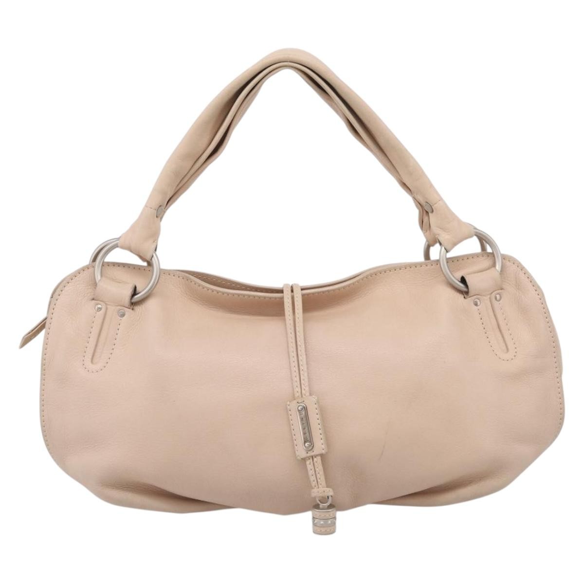 Celine Bittersweet Leather Beige Leather Handbag (Pre-Owned)