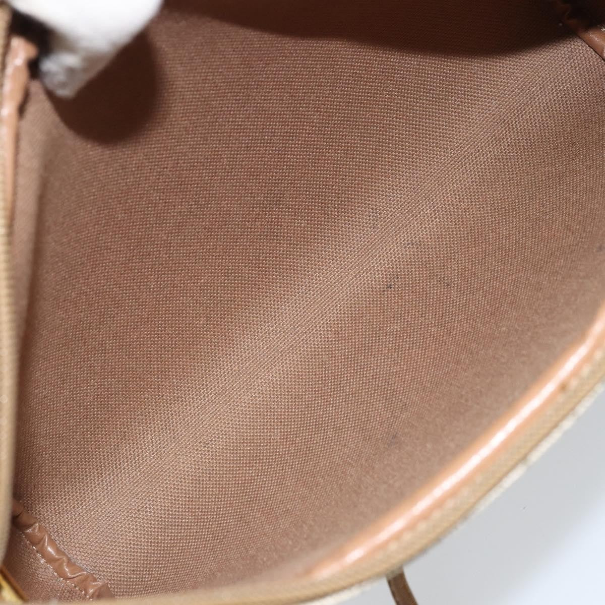 Christian Dior Vintage Honeycomb Canvas And Leather Beige Canvas Shoulder Bag Bag (Pre-Owned)