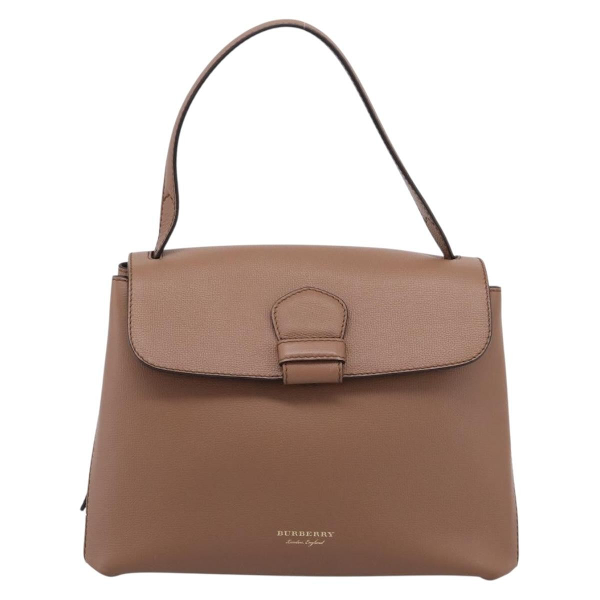 Burberry Camberley Top Handle Leather Brown Leather Shoulder Bag Bag (Pre-Owned)