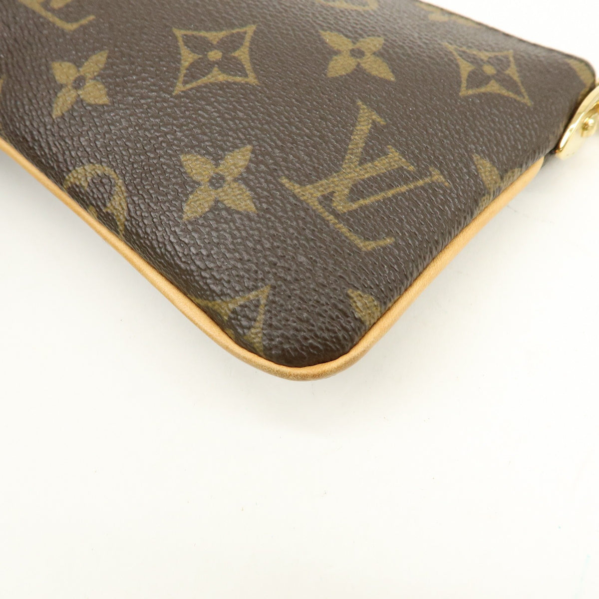 Louis Vuitton Milla Pochette Monogram Canvas Brown Canvas Clutche & Pouche Bag (Pre-Owned)