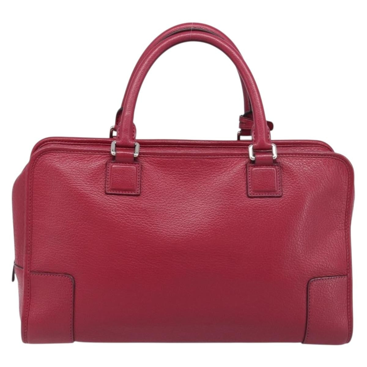 Loewe Amazona Leather Red Leather Handbag (Pre-Owned)