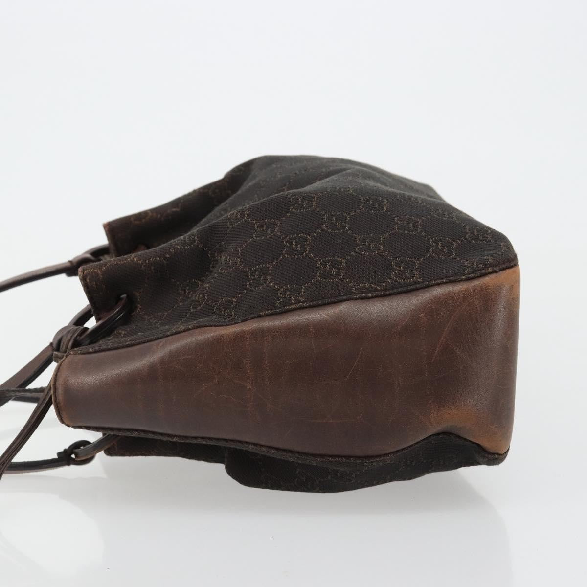 Gucci Vintage Jackie Gg Canvas Brown Canvas Backpack Bag (Pre-Owned)