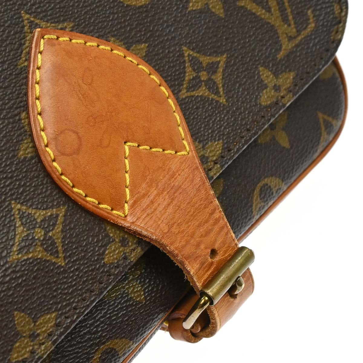 Louis Vuitton Cartouchiere Monogram Canvas Brown Canvas Handbag (Pre-Owned)