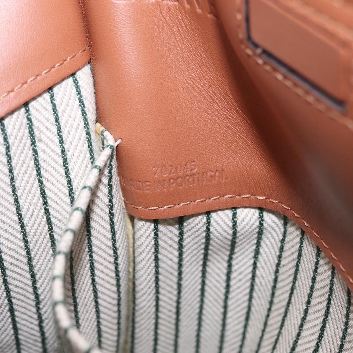 Loewe Cushion Canvas Green Canvas Tote Bag Bag (Pre-Owned)