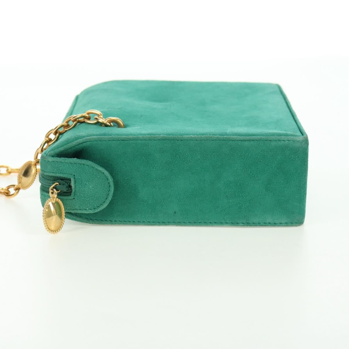 Christian Dior Shoulder Suede Green Suede Shoulder Bag Bag (Pre-Owned)