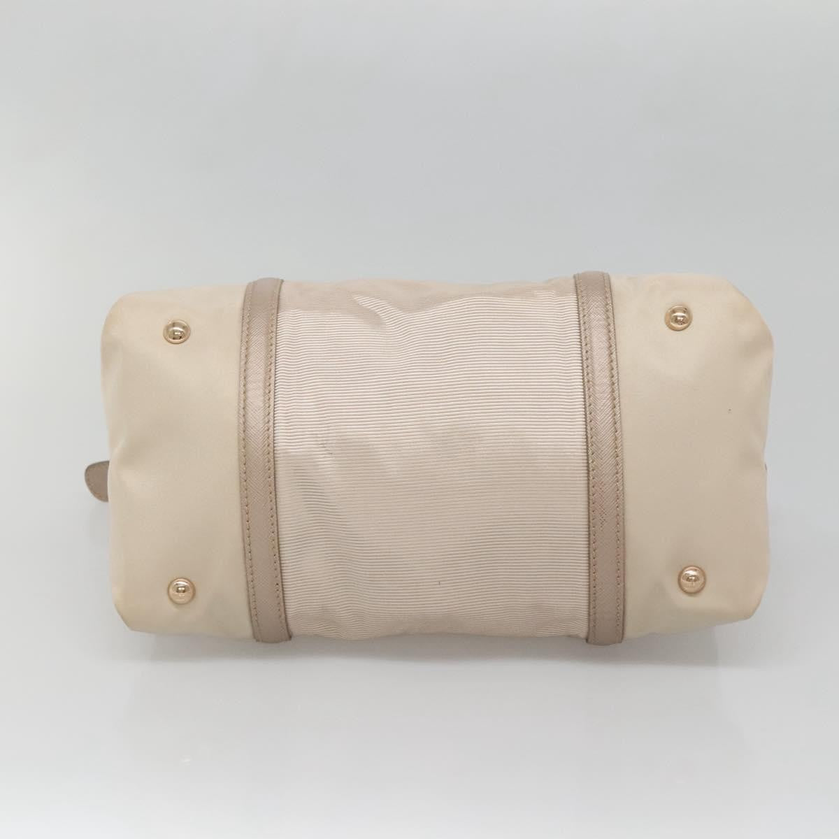 Salvatore Ferragamo Vala Nylon Beige Nylon Handbag (Pre-Owned)