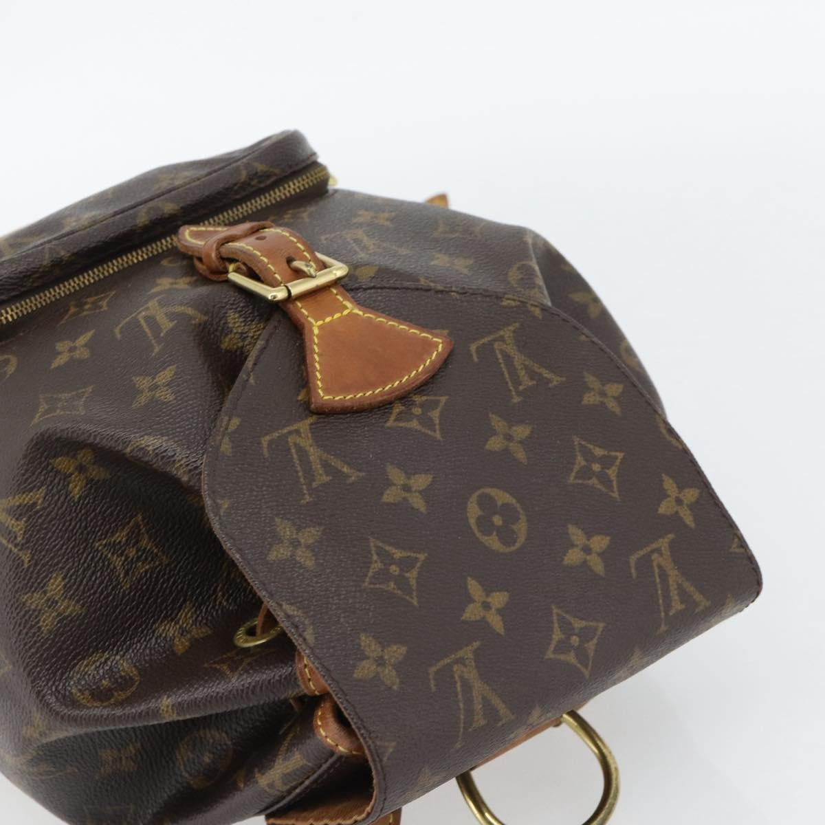Louis Vuitton Vintage Montsouris Monogram Canvas Brown Canvas Backpack Bag (Pre-Owned)