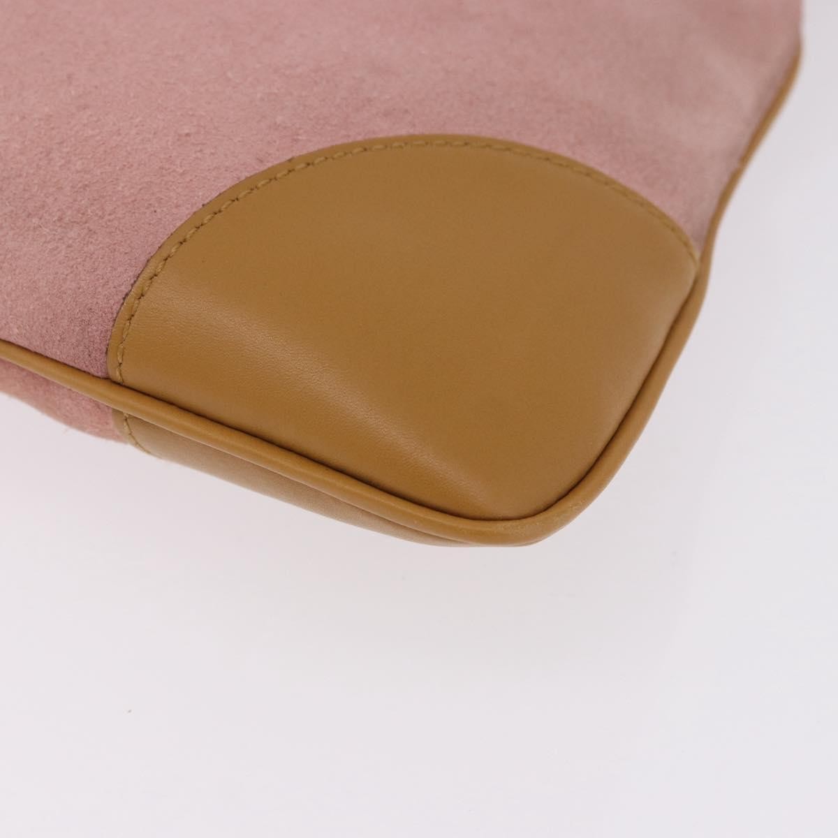 Gucci Bamboo Jackie Suede Pink Suede Handbag (Pre-Owned)