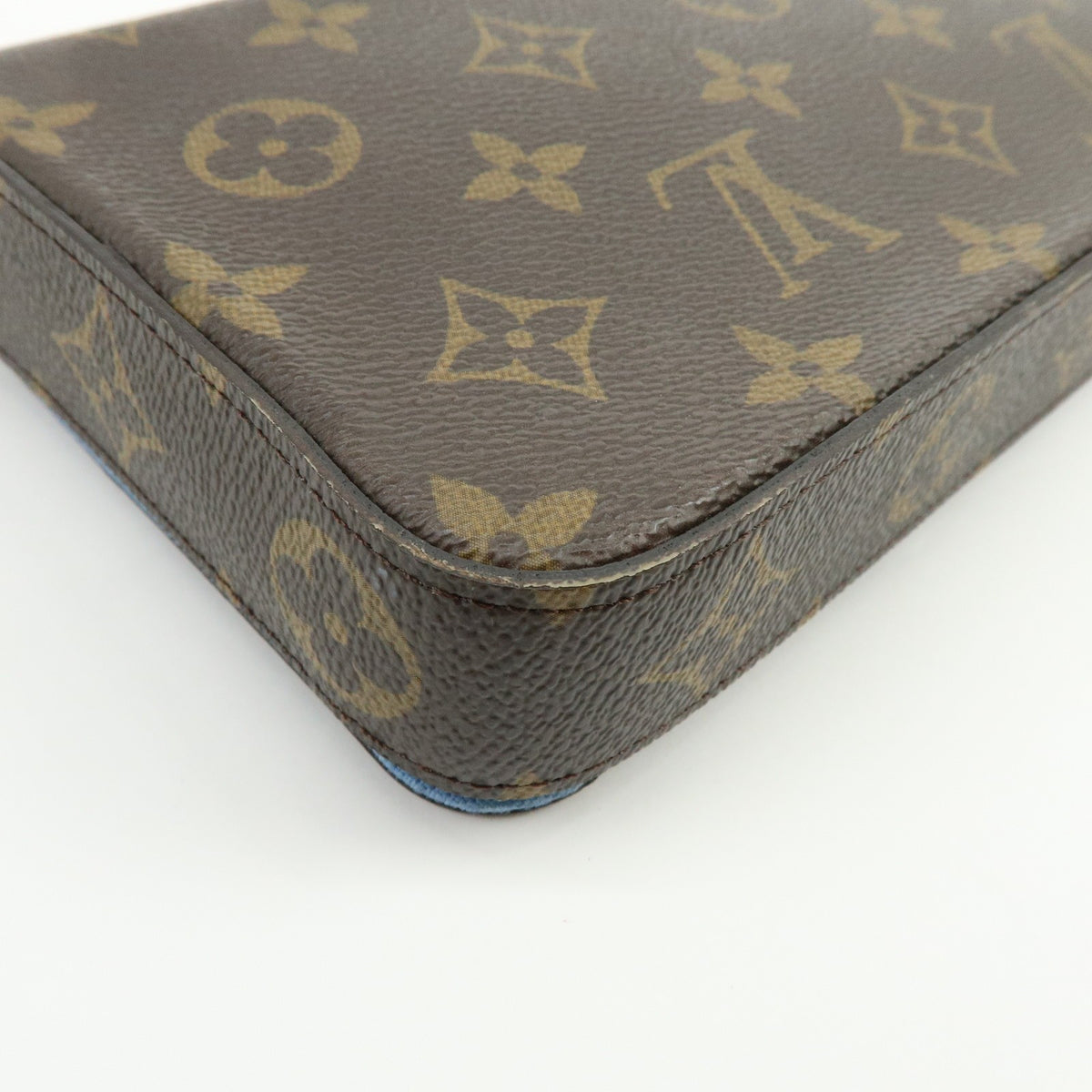 Louis Vuitton Felicie Pochette Limited Edition Vivienne Xmas Monogram Canvas Brown Canvas Clutche & Pouche Bag (Pre-Owned)