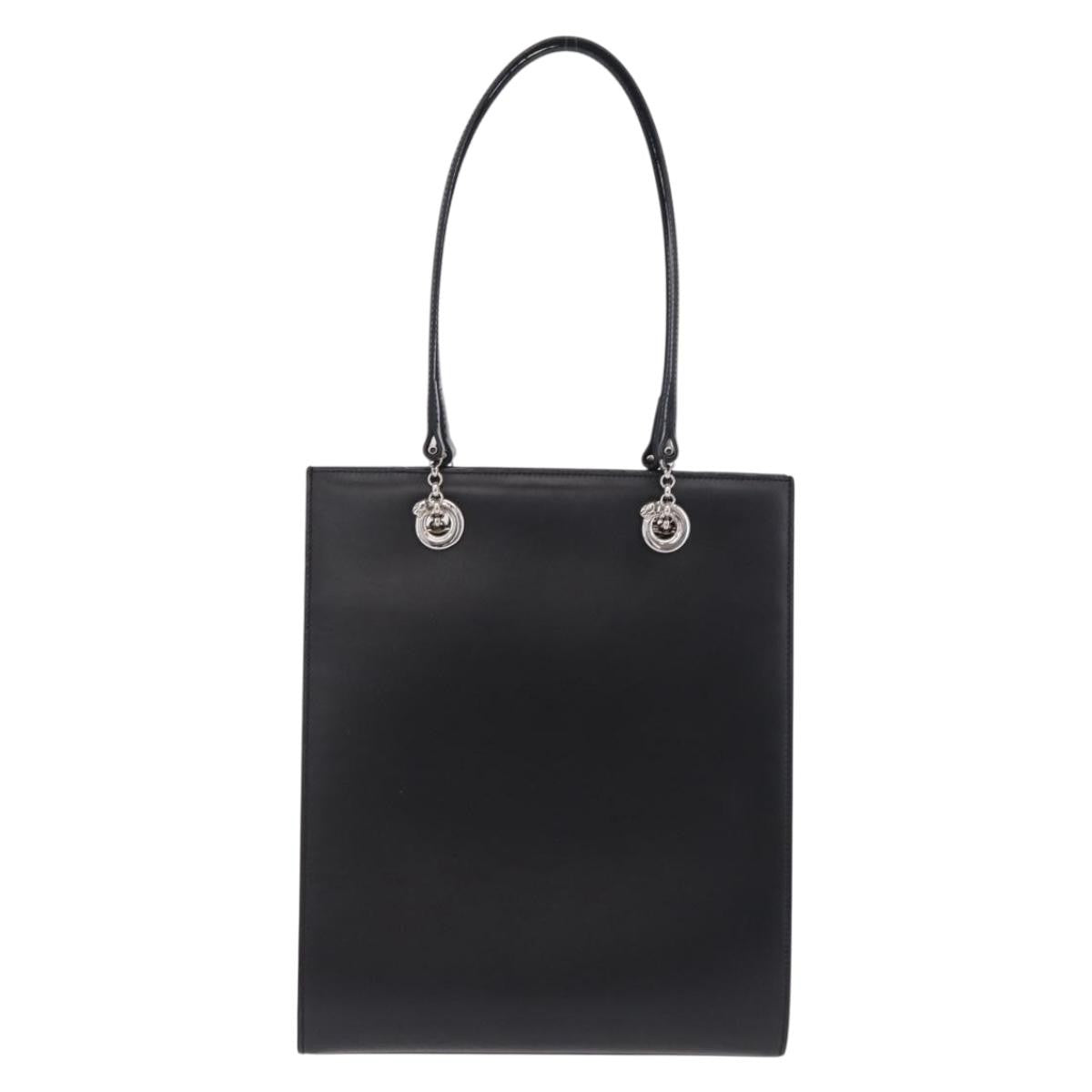 Cartier Panthère Shoulder Leather Black Leather Shoulder Bag Bag (Pre-Owned)