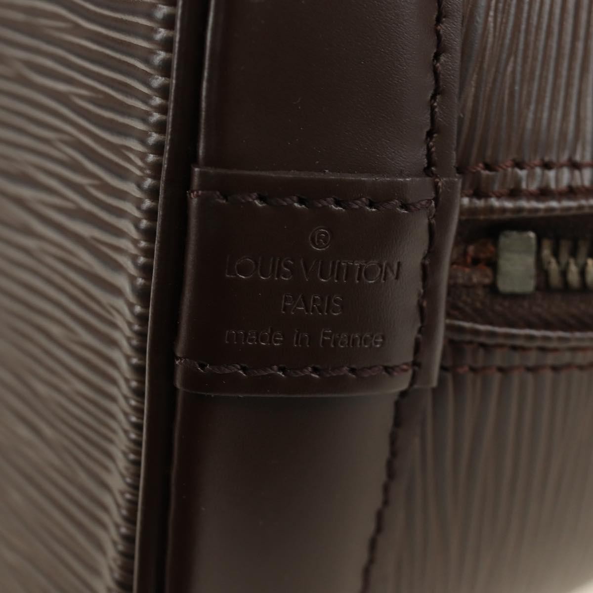 Louis Vuitton Alma Epi Leather Brown Leather Handbag (Pre-Owned)