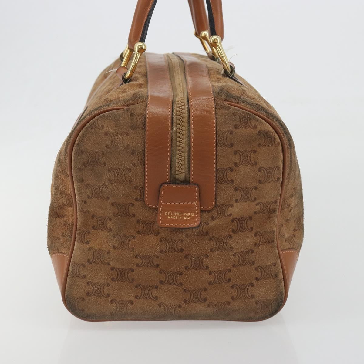 Celine Macadam Suede Brown Suede Tote Bag Bag (Pre-Owned)