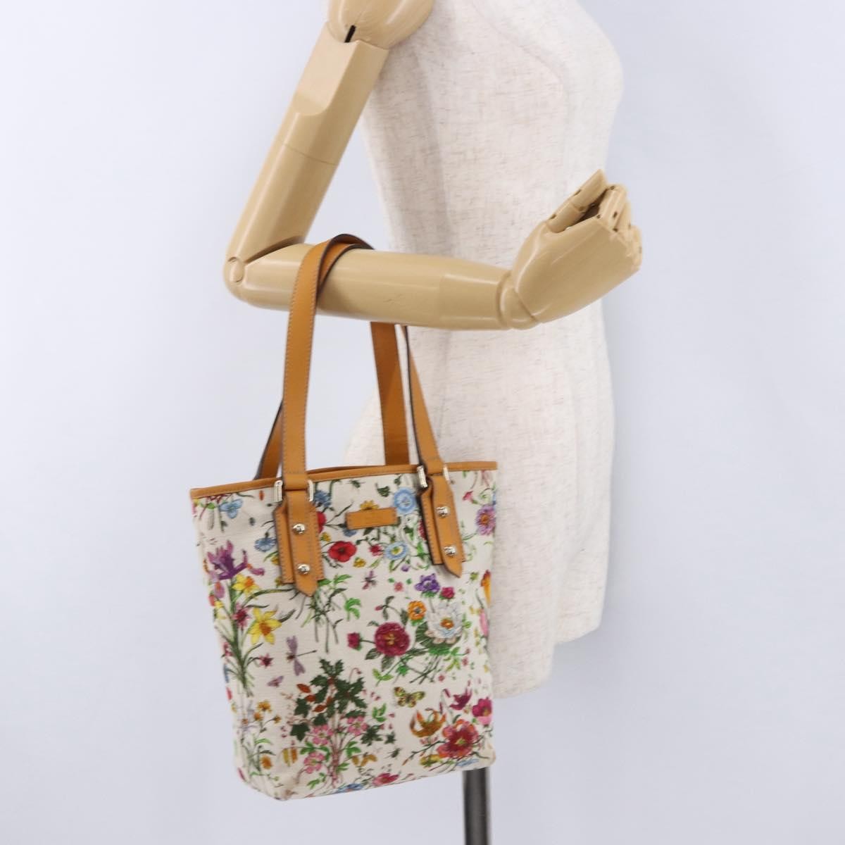 Gucci Craft Flora Canvas Multicolour Canvas Tote Bag Bag (Pre-Owned)