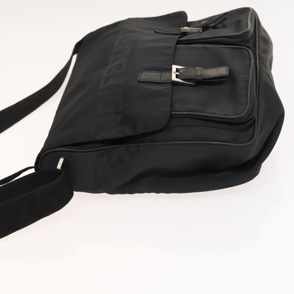 Fendi Vintage Nylon Black Nylon Shoulder Bag Bag (Pre-Owned)