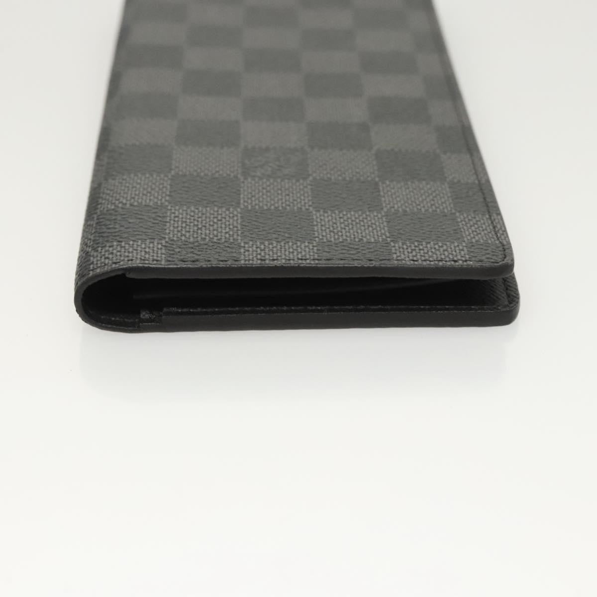 Louis Vuitton Brazza Long Bifold Damier Gray Canvas Wallets Accessory (Pre-Owned)