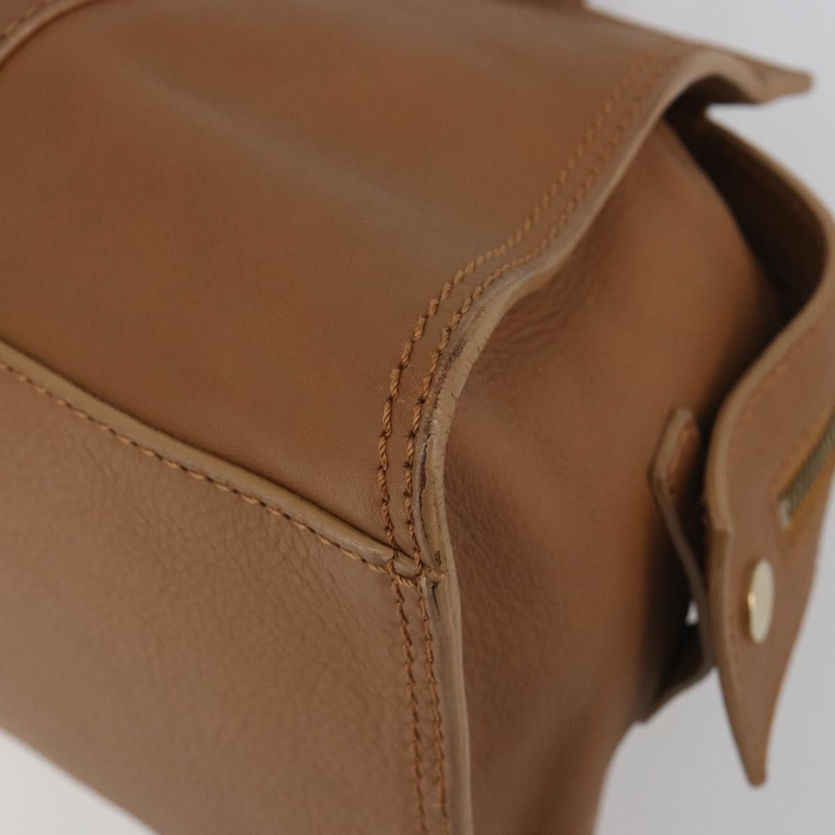 Celine Vintage Leather Brown Leather Handbag (Pre-Owned)