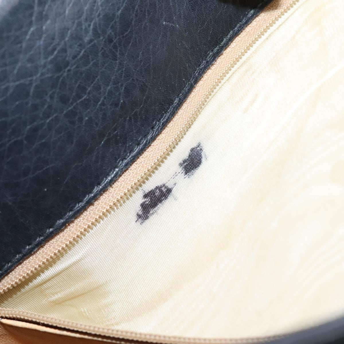 Celine Tote Leather Black Leather Tote Bag Bag (Pre-Owned)