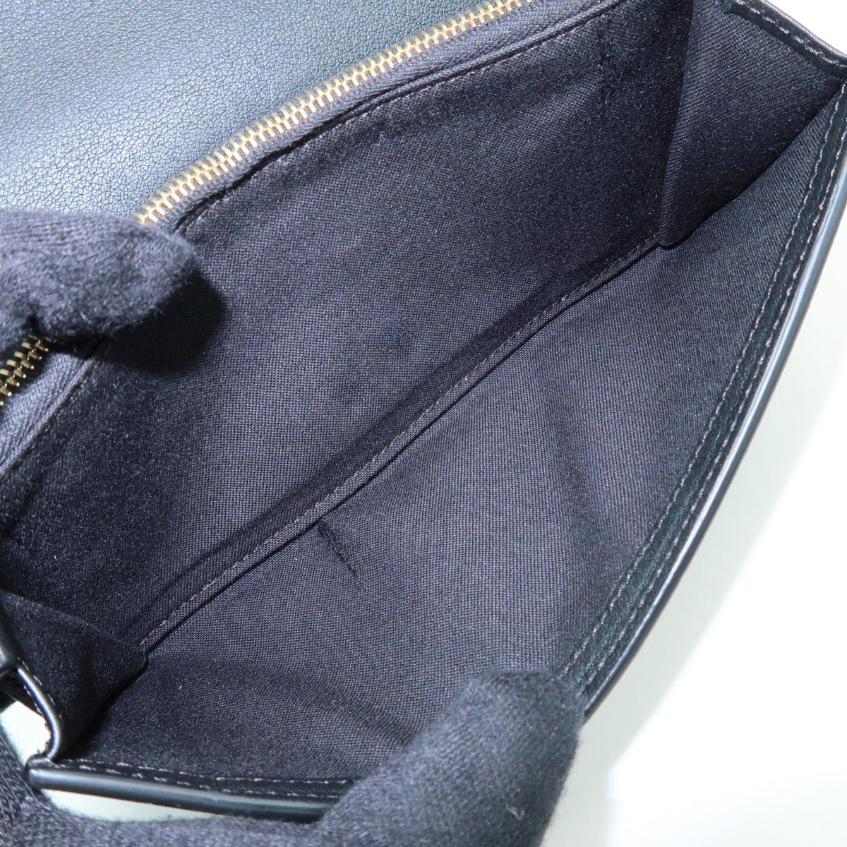 Fendi Selleria Peekaboo Leather Black Leather Wallets Accessory (Pre-Owned)