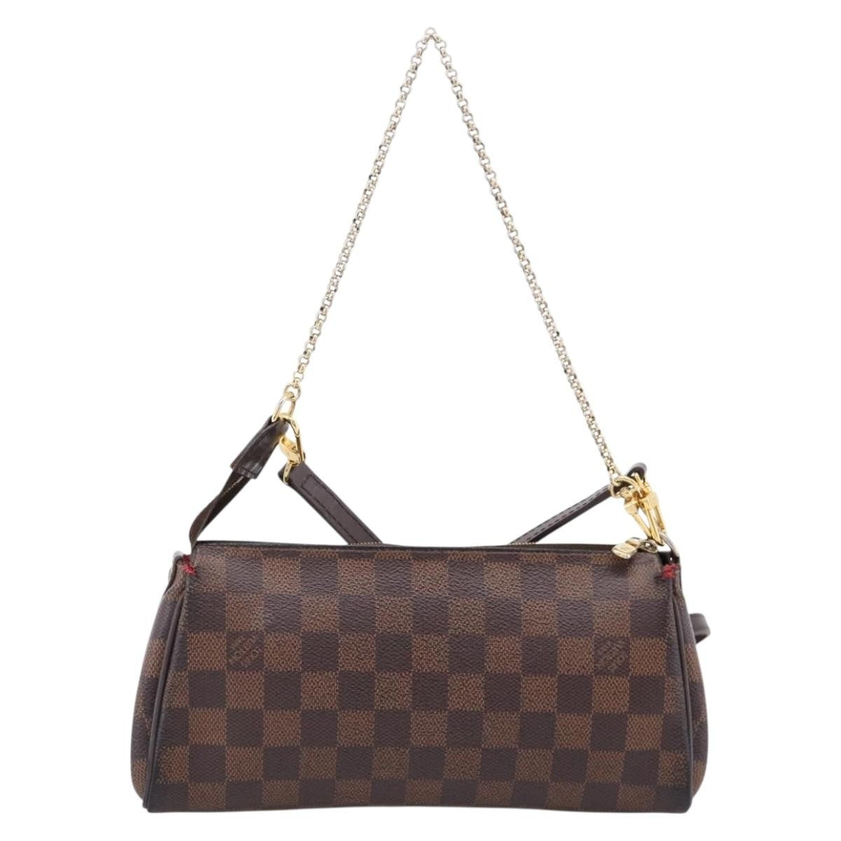 Louis Vuitton Eva Damier Brown Canvas Handbag (Pre-Owned)